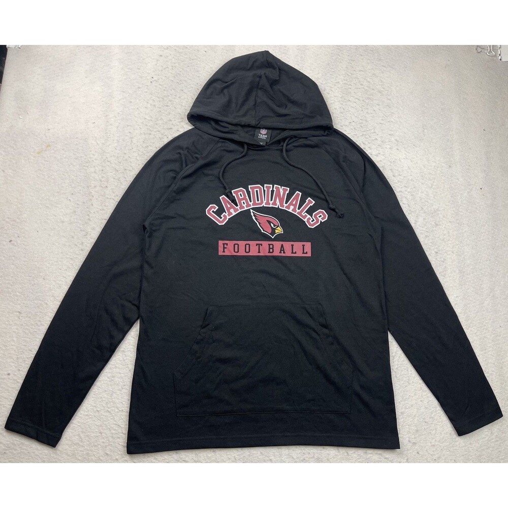 Arizona Cardinals NFL Team Apparel Medium Black Performance Lightweight Hoodie